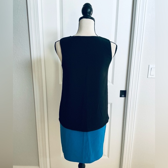 COP. COPINE, Tremie Robe Sleeveless Two-Tone Dress, Size 36 - Picture 6 of 11